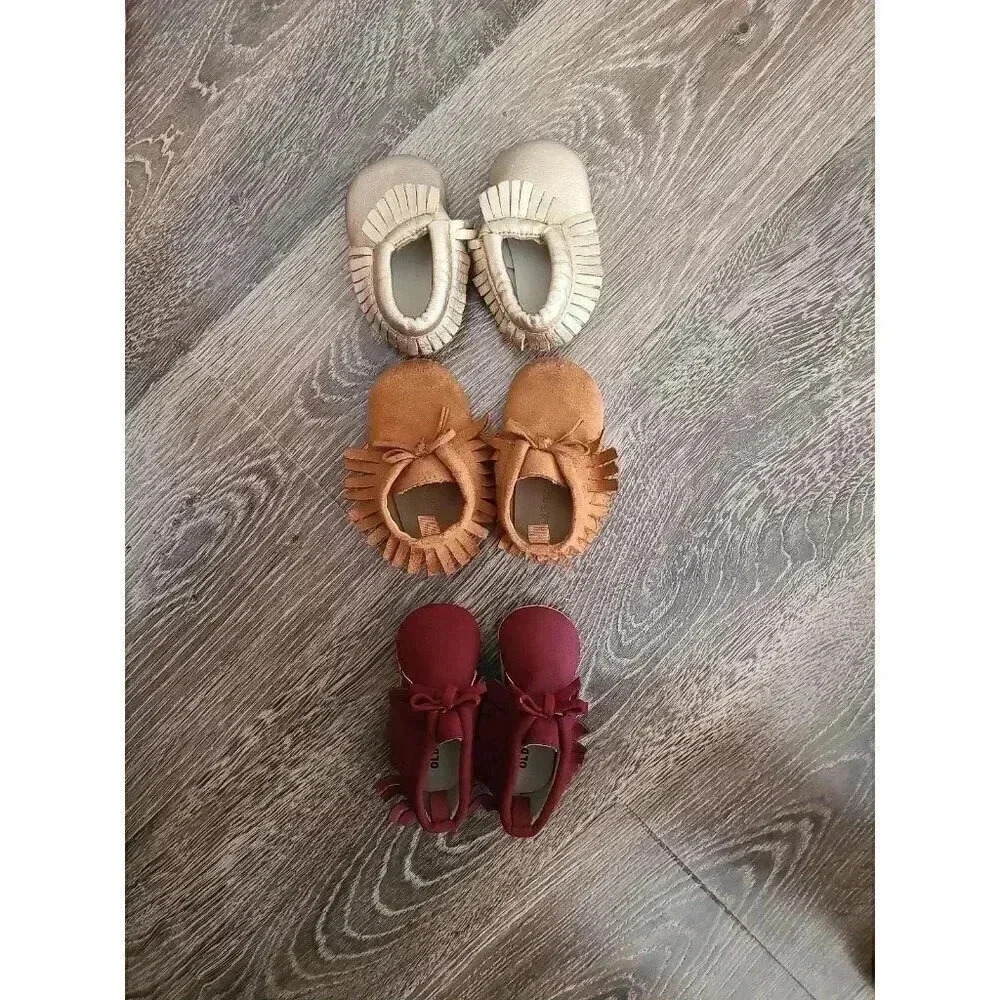 Baby Mocassins 6‎ months set of 3 #1